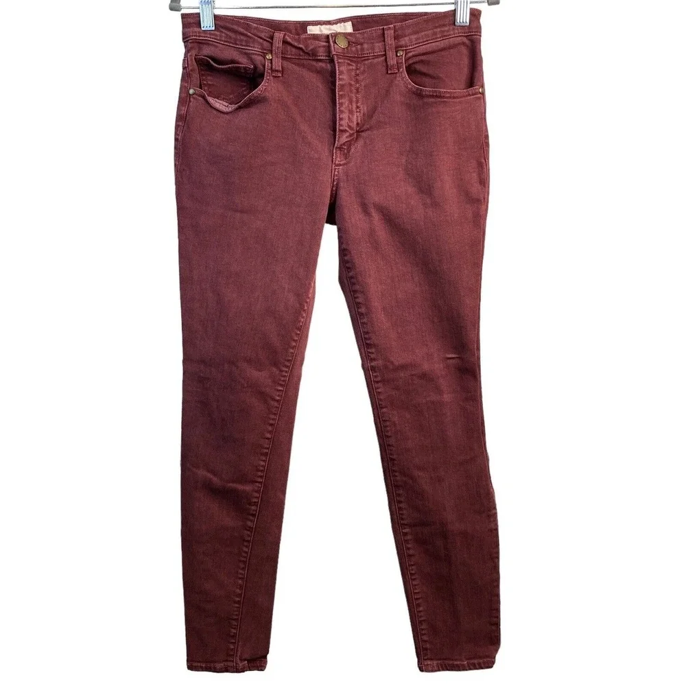 The Great Women's Burgundy The Skinny‎ Jeans Size 29 Low Rise Stretchy Western